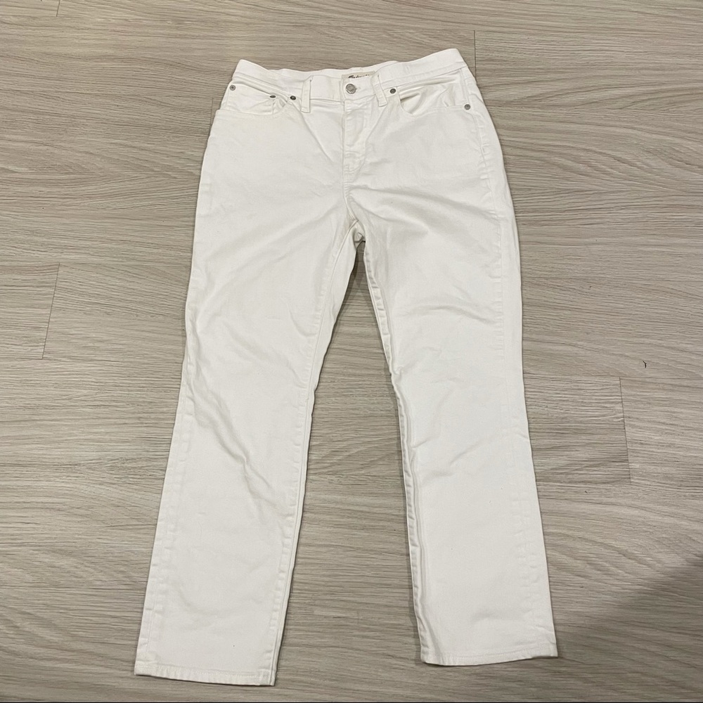 Madewell White Straight Crop Jean Size29